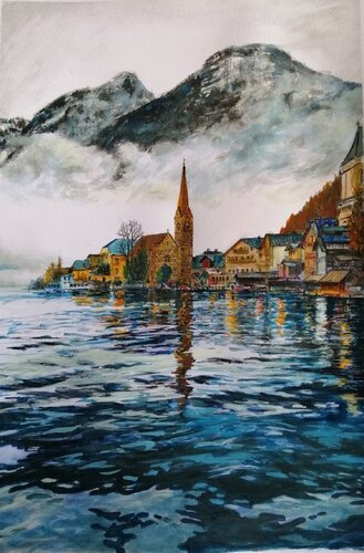Halstatt von Silvio Ricci, Malerei kaufen auf Singulart