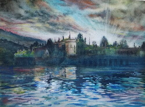 isole Borromee-Lago Maggiore by Silvio Ricci, Painting for Sale on Singulart