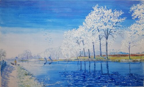 Gelata mattutina par Silvio Ricci, Peinture en vente sur Singulart