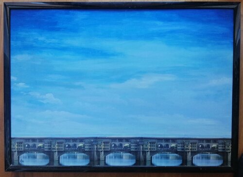 Ponte Vecchio van Silvio Ricci, Schilderij te koop op Singulart