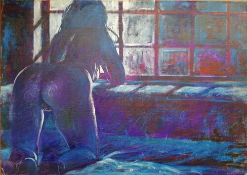 Nudo-Al chiaro di luna van Silvio Ricci, Schilderij te koop op Singulart