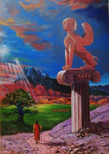 Edipo re di Silvio Ricci, Pittura in vendita su Singulart