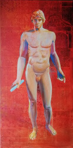 Apollo dell'Omphalos van Silvio Ricci, Schilderij te koop op Singulart