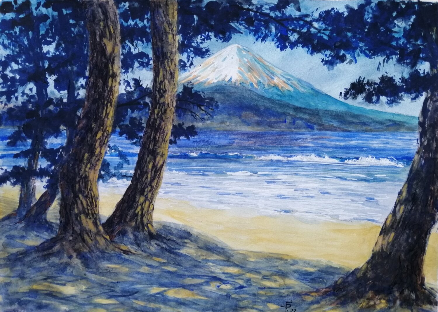 Monte Fuji-Giappone Silvio Ricci