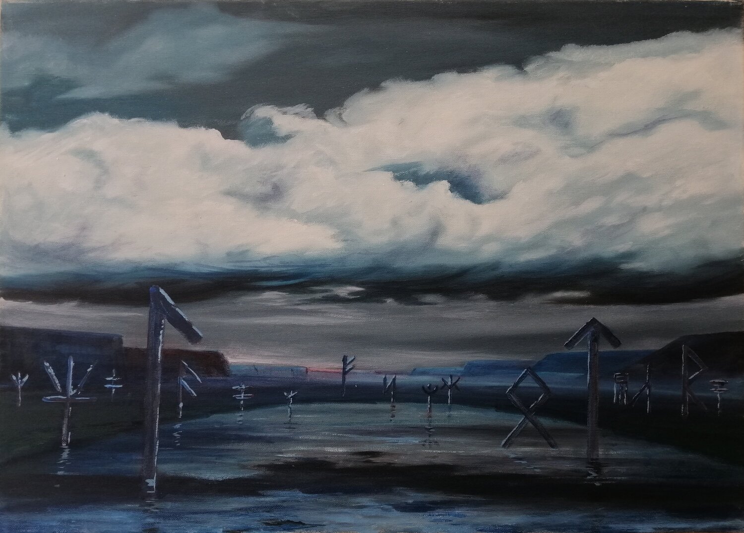 Rune. L'alba del tempo Silvio Ricci Pintura original en venta