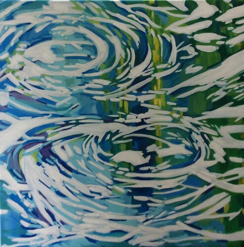 PLOUF 1 van MURIEL CHAZALON, Schilderij te koop op Singulart