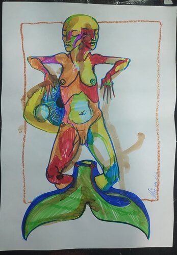 senza titolo/no title par Massimo "mafio" Fiorini, Dessin en vente sur Singulart