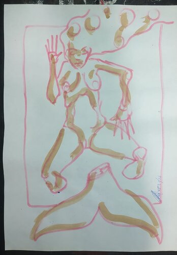 senza titolo/no title par Massimo "mafio" Fiorini, Œuvre sur papier en vente sur Singulart
