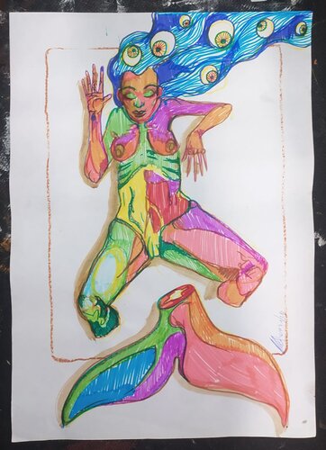 senza titolo/no title by Massimo "mafio" Fiorini, Work on Paper for Sale on Singulart