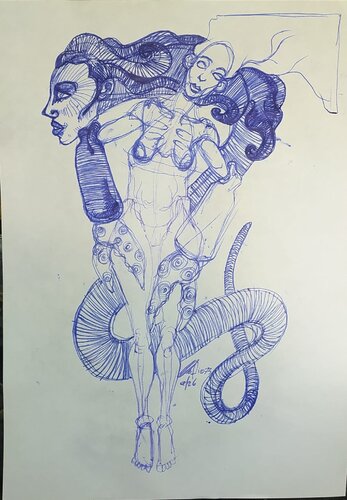 senza titolo van Massimo "mafio" Fiorini, Tekening te koop op Singulart