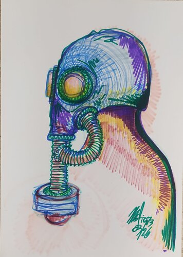 senza titolo by Massimo "mafio" Fiorini, Work on Paper for Sale on Singulart