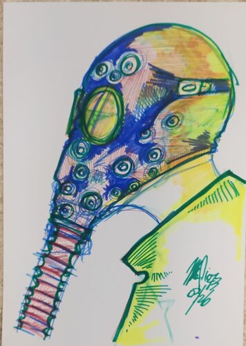 senza titolo by Massimo "mafio" Fiorini, Work on Paper for Sale on Singulart