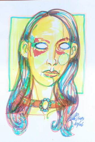 senza titolo by Massimo "mafio" Fiorini, Work on Paper for Sale on Singulart