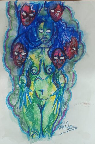 senza titolo by Massimo "mafio" Fiorini, Work on Paper for Sale on Singulart