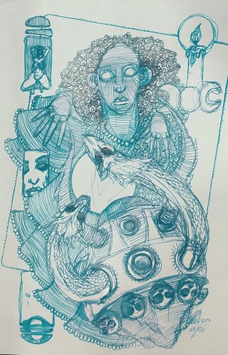 senza titolo by Massimo "mafio" Fiorini, Work on Paper for Sale on Singulart