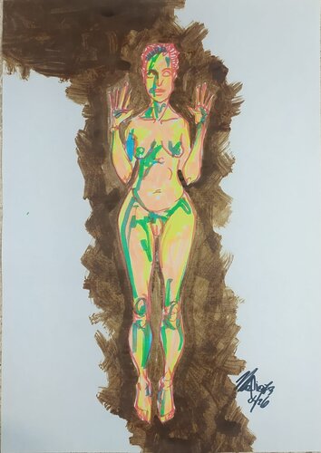 senza titolo by Massimo "mafio" Fiorini, Work on Paper for Sale on Singulart