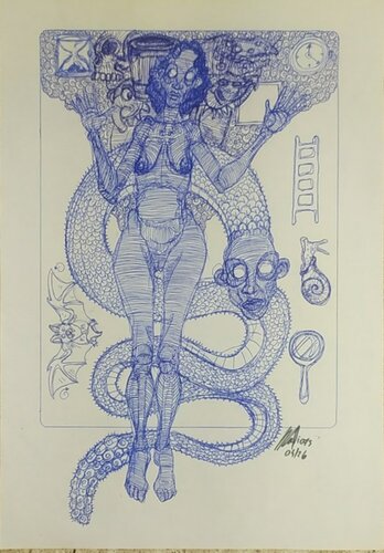 senza titolo by Massimo "mafio" Fiorini, Work on Paper for Sale on Singulart