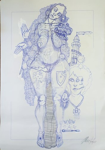 senza titolo by Massimo "mafio" Fiorini, Work on Paper for Sale on Singulart