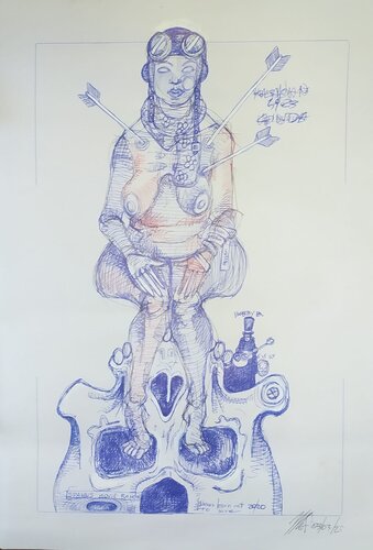 senza titolo by Massimo "mafio" Fiorini, Work on Paper for Sale on Singulart