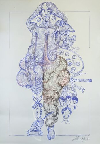 senza titolo by Massimo "mafio" Fiorini, Work on Paper for Sale on Singulart