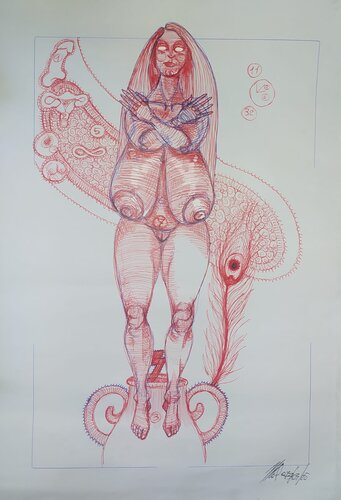 senza titolo by Massimo "mafio" Fiorini, Work on Paper for Sale on Singulart