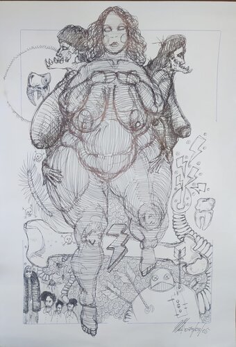 senza titolo by Massimo "mafio" Fiorini, Work on Paper for Sale on Singulart