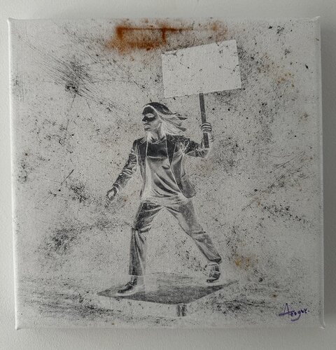 Protest - 2 di Jesús Azogue, Digitale in vendita su Singulart