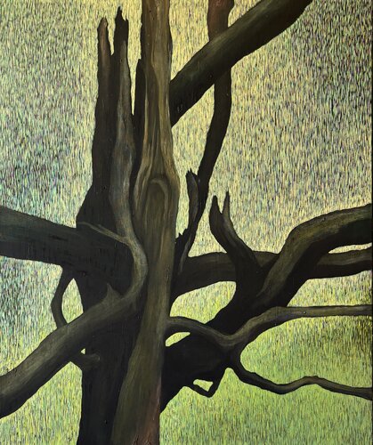 Pathways in the Trunk van Jan Tichý, Schilderij te koop op Singulart