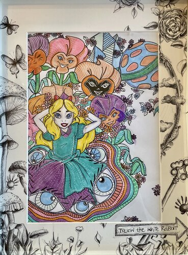 Take me to Wonderland van Sina Schiebenes, Tekening te koop op Singulart