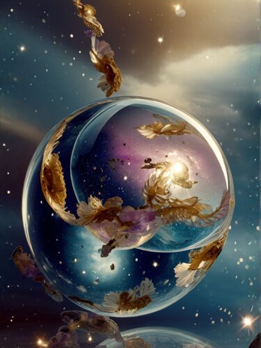 Universe in a Sphere von Sina Schiebenes, Digital kaufen auf Singulart