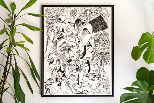 Miteinander gegeneinander di Sergio Oliveira, Pittura in vendita su Singulart