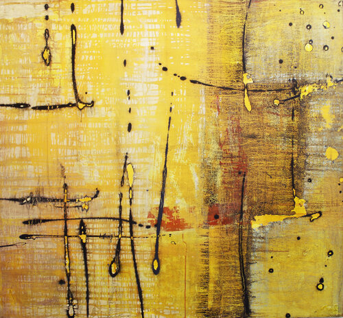 Nocturno, Acryl gebundenes Pigment, Leinwand., 120 x 130 cm, 2013 van Dieter Laue, Schilderij te koop op Singulart