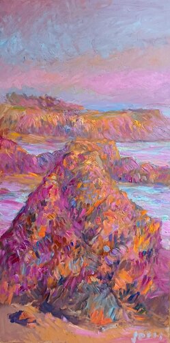 Le Kérou rose. van Joris Le dain, Schilderij te koop op Singulart