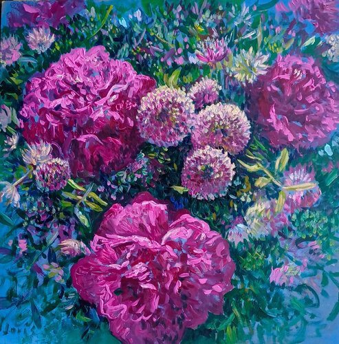 Le Bouquet #3 von Joris Le dain, Malerei kaufen auf Singulart