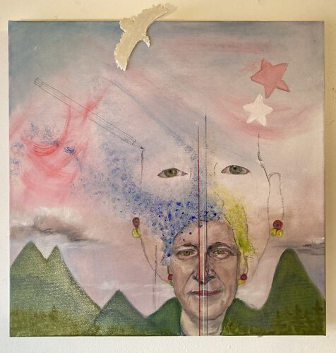 self-portrait von Agnes Boes, Malerei kaufen auf Singulart