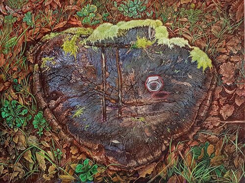 La souche di Daniel OLIVIER, Pittura in vendita su Singulart