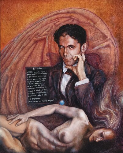 La Solea, hommage à Federico Garcia Lorca par Daniel OLIVIER, Peinture en vente sur Singulart