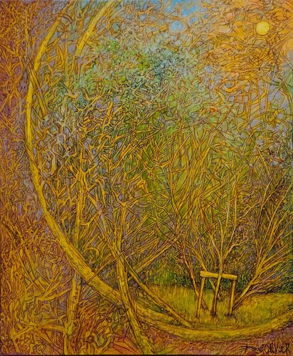 Les Feuillantines di Daniel OLIVIER, Pittura in vendita su Singulart