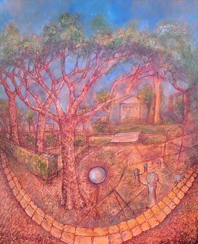 Une journée d'été à Beauchamp von Daniel OLIVIER, Malerei kaufen auf Singulart