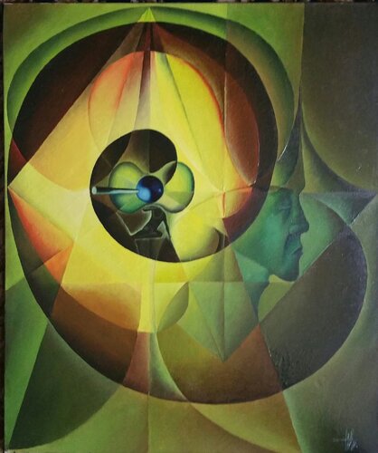 Le poids de la pensée van Daniel OLIVIER, Schilderij te koop op Singulart