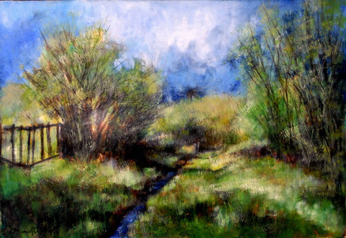 Ruisseau du Morvan van Daniel OLIVIER, Schilderij te koop op Singulart