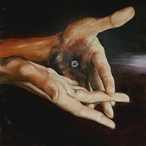 Le toucher d'amour van Daniel OLIVIER, Schilderij te koop op Singulart