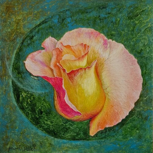 La rose et le moustique van Daniel OLIVIER, Schilderij te koop op Singulart