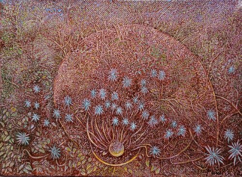Délire végétal van Daniel OLIVIER, Schilderij te koop op Singulart