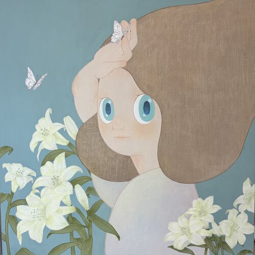 Like a Silent Flower by Ahyoung Ryu, Painting for Sale on Singulart