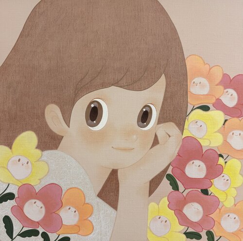 Blooming Joy (no.2) van Ahyoung Ryu, Schilderij te koop op Singulart