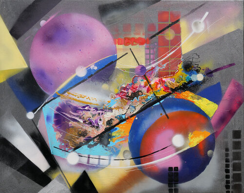 Planétes by daniel LANOUX, Painting for Sale on Singulart