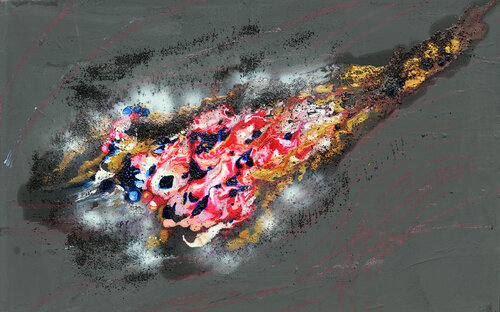comete de feu di daniel LANOUX, Pittura in vendita su Singulart