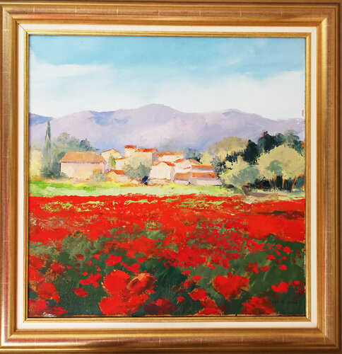 Coquelicots von daniel LANOUX, Malerei kaufen auf Singulart