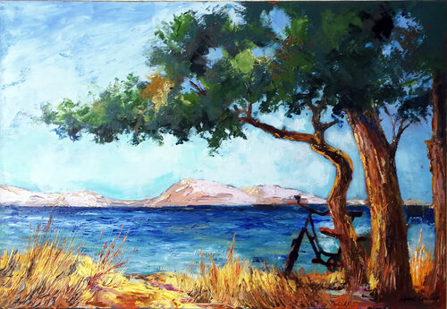 Seaside di daniel LANOUX, Pittura in vendita su Singulart